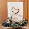 Hochzeitskerze mit Teelicht in Crystal-Optik mit Herz in Roségold sowie Silber- und Goldelementen – personalisiert von AnFaCreative
